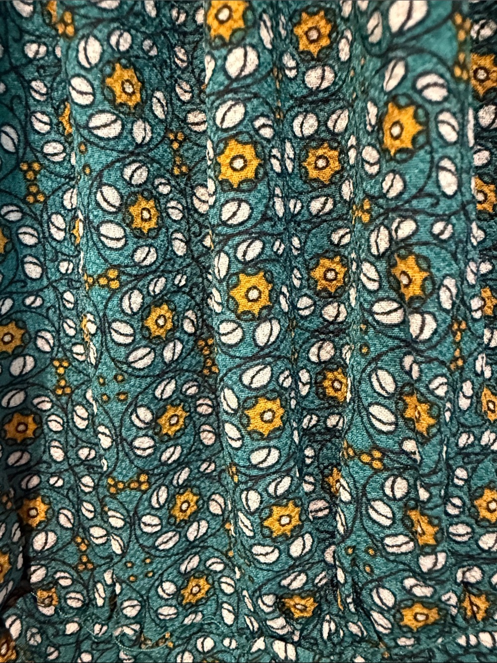 Max Studio Dark Teal Print Maxi Dress - Picture 15 of 15